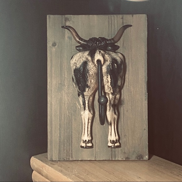Beautiful Bull hanging wall art - Picture 4 of 5